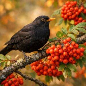 Vögel in NRW füttern: Welche Vögel fressen Vogelbeeren?